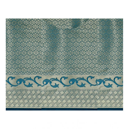 Generic Women's Jacquard Woven Saree With Unstitched Blouse 5.5Mtr (Multicolor)